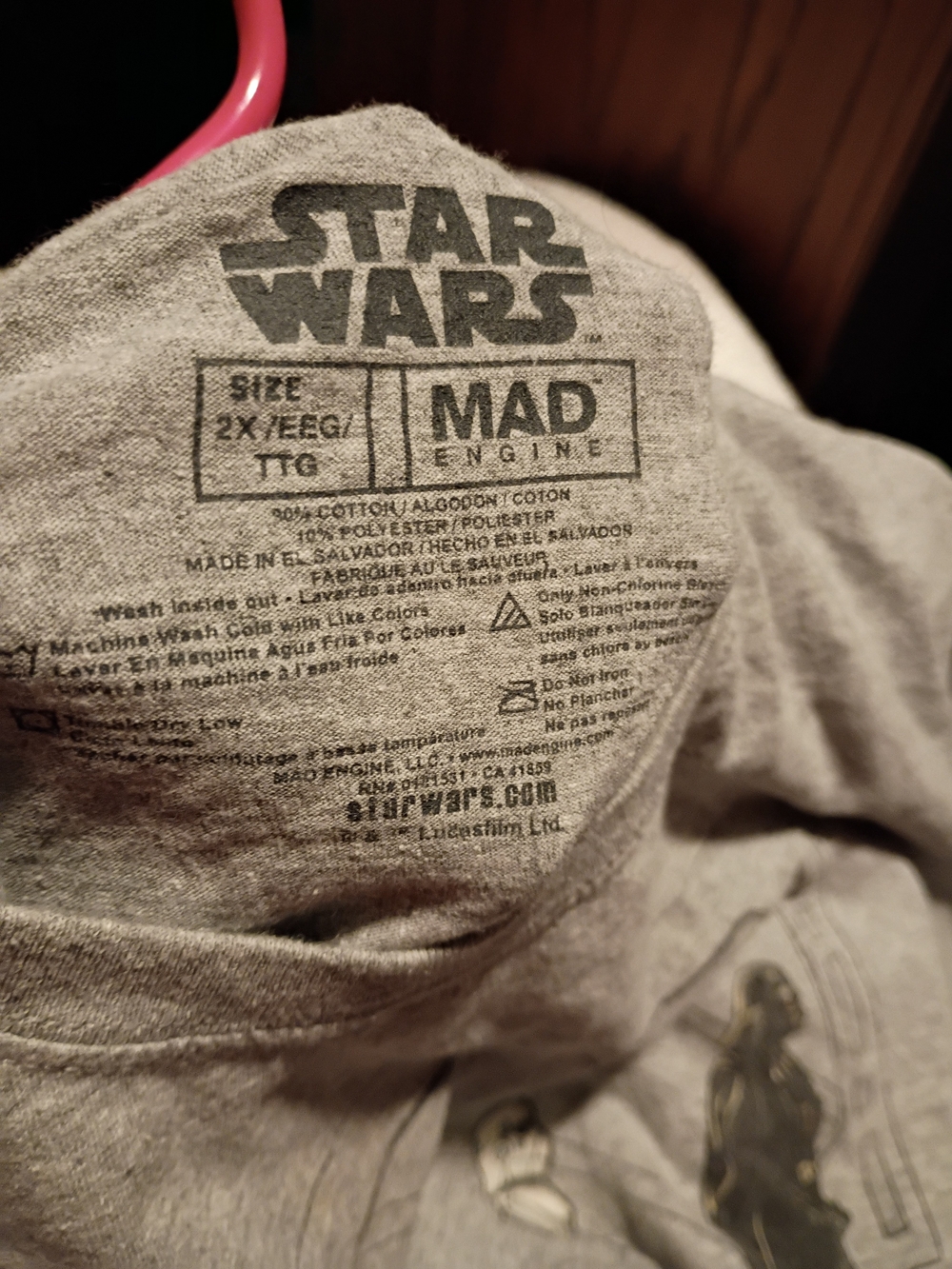 Star Wars Kids' Gray Graphic Tee by Mad Engine